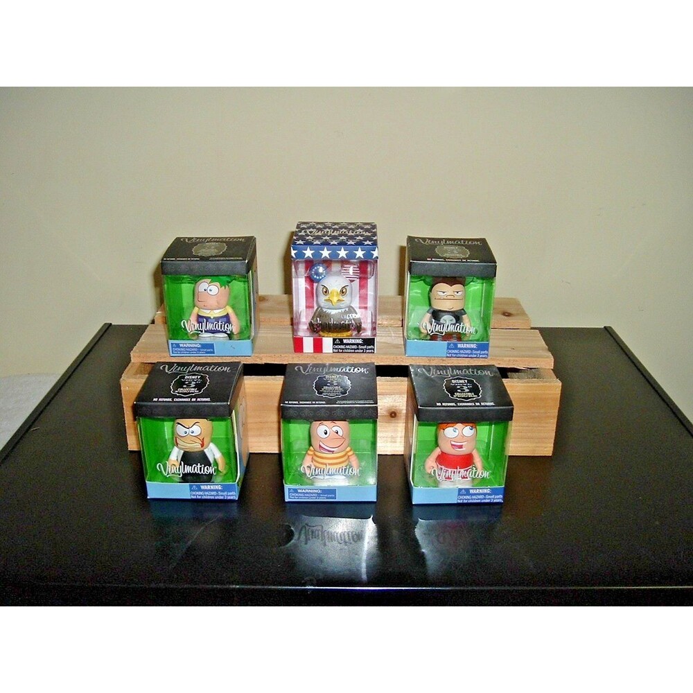 6 Piece Lot New in Boxes Vinlymation Disney Theme Park Merch Phineas & Ferb